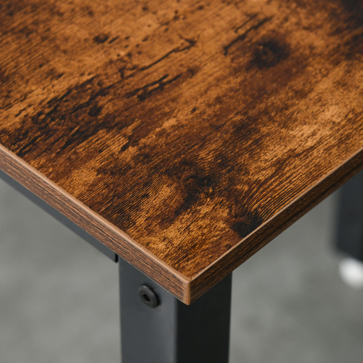 ESSTISCH ausziehbar, mit Rollen - Braun, Metall (118/70/76.5cm) - HOMCOM