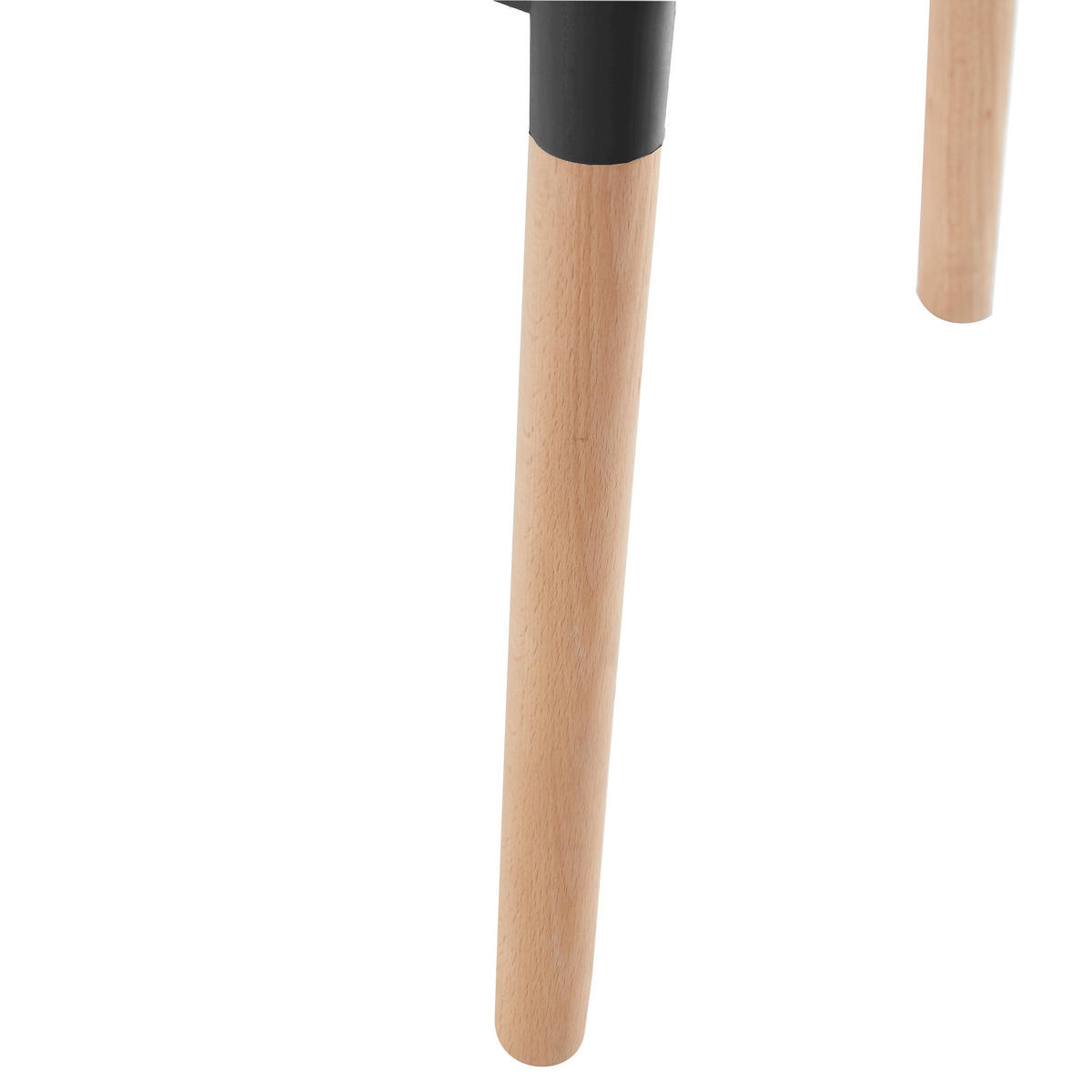 STUHL 4er-Set Polypropylen Schwarz - Schwarz, Kunststoff (45/75/46cm) - Nordlys