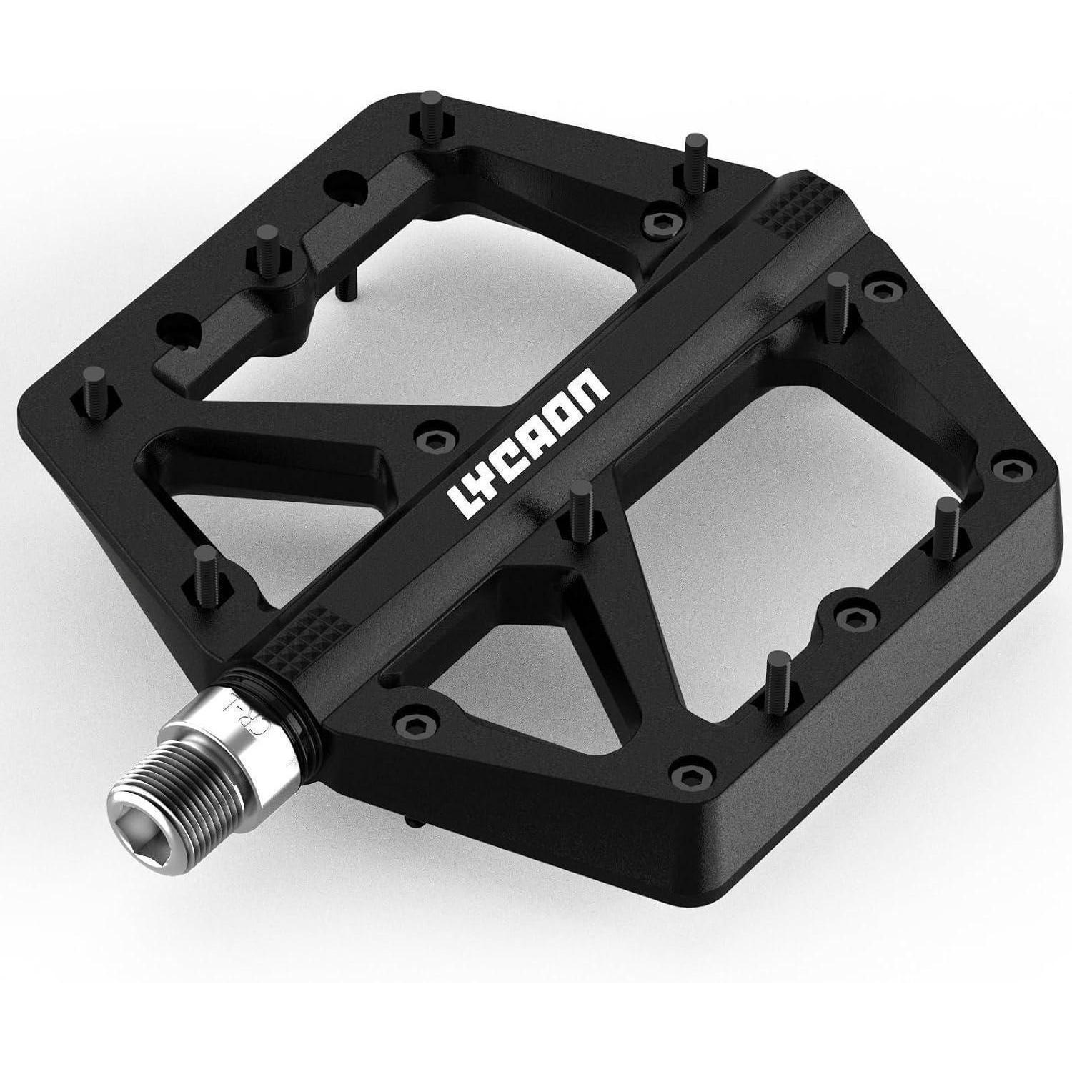 FAHRRADPEDALE Schwarz Rutschfest CR-MO Spindel 9/16 Zoll - Schwarz, Metall (10.9/2/10.9cm)