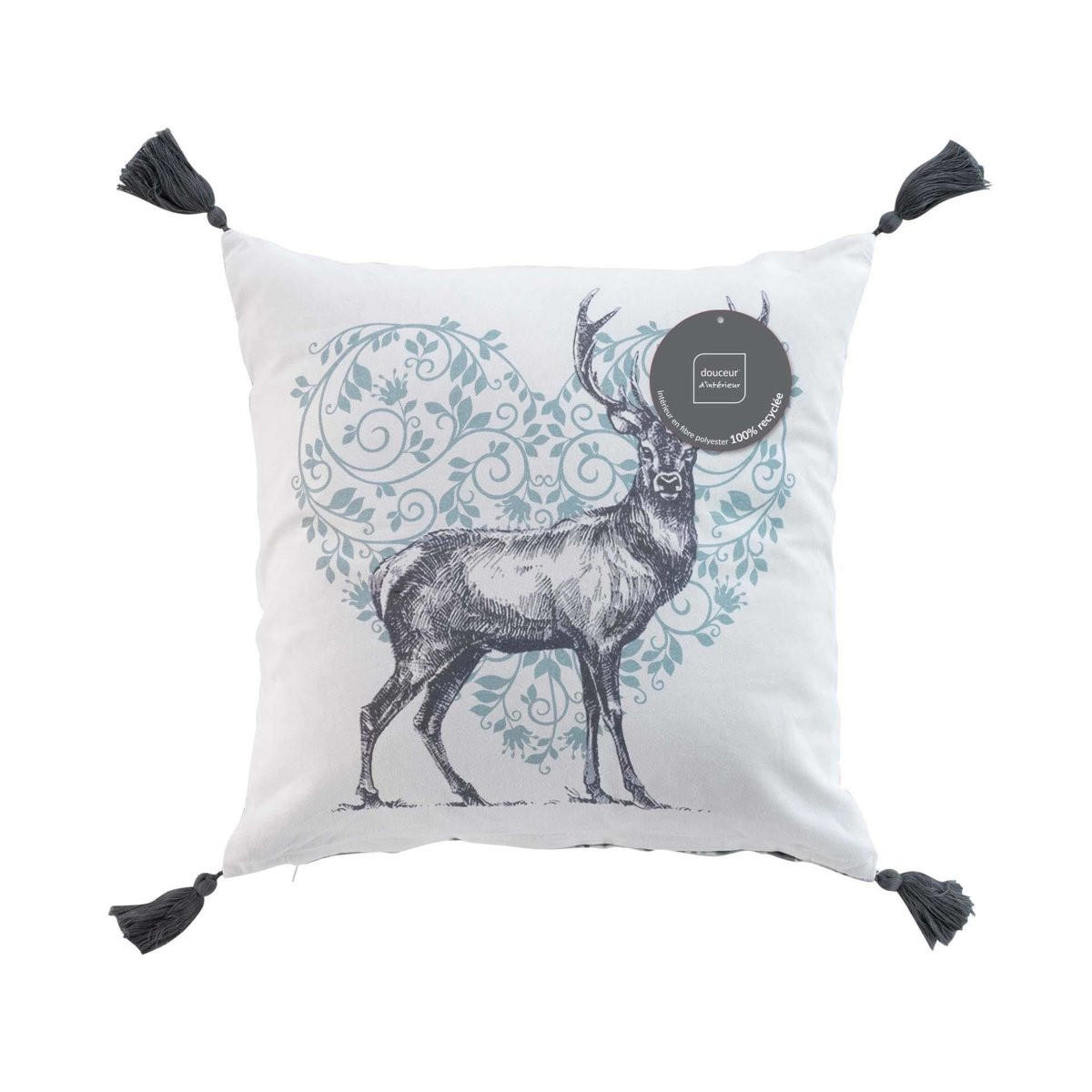 ZIERKISSEN 40/40 cm - Multicolor, Naturmaterialien (40/40cm) - Douceur d´intérieur