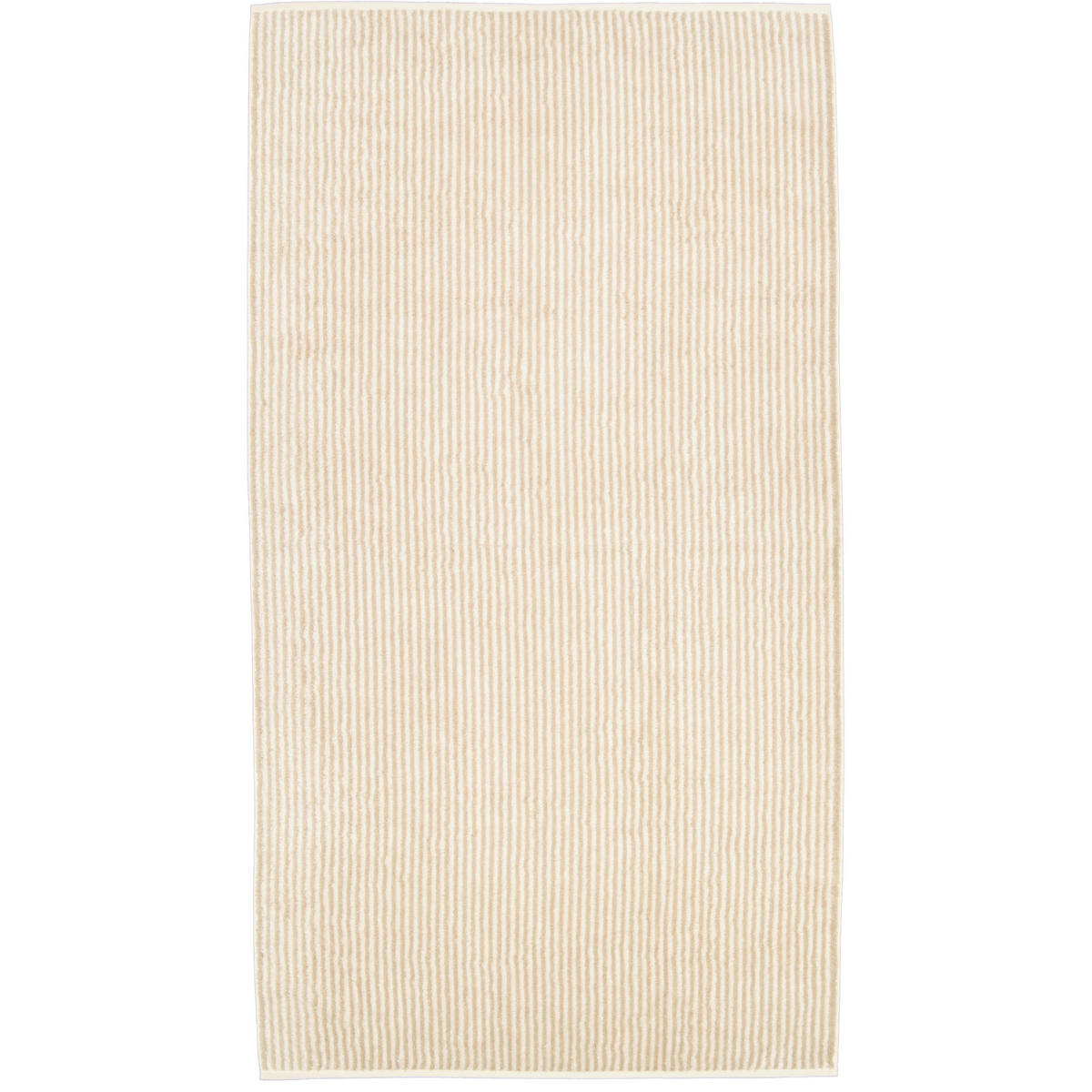 DUSCHTUCH TWO-TONE STRIPES 480 NATUR - 36 - Beige, Textil (80/150cm) - Cawoe