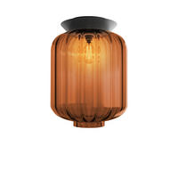 DECKENLEUCHTE Velo Braun Ø 25cm - Braun, Glas (25/25/30cm) - s.luce