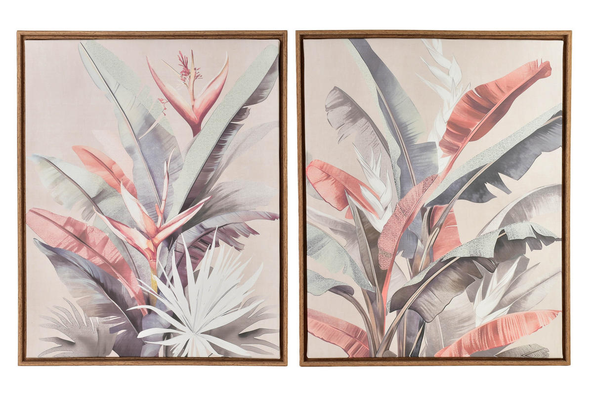 BILD Inga 2er Set 40/3/50 cm Kunstoff - Altrosa, Kunststoff (40/50cm) - Mondex