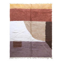 BERBERTEPPICH grafisch Wolle 300x 402 cm - Multicolor, Naturmaterialien (300/402cm) - AFK Living