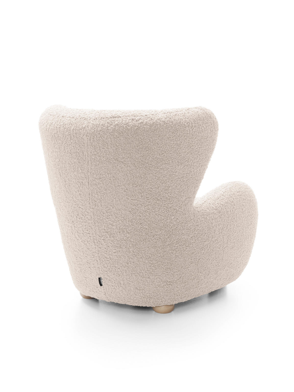 SESSEL MIST, Polstersessel Klassisch Loungesessel, Bucle-Stoff Creme - Creme, Holz/Holzwerkstoff (88/91/100cm) - MASSENO