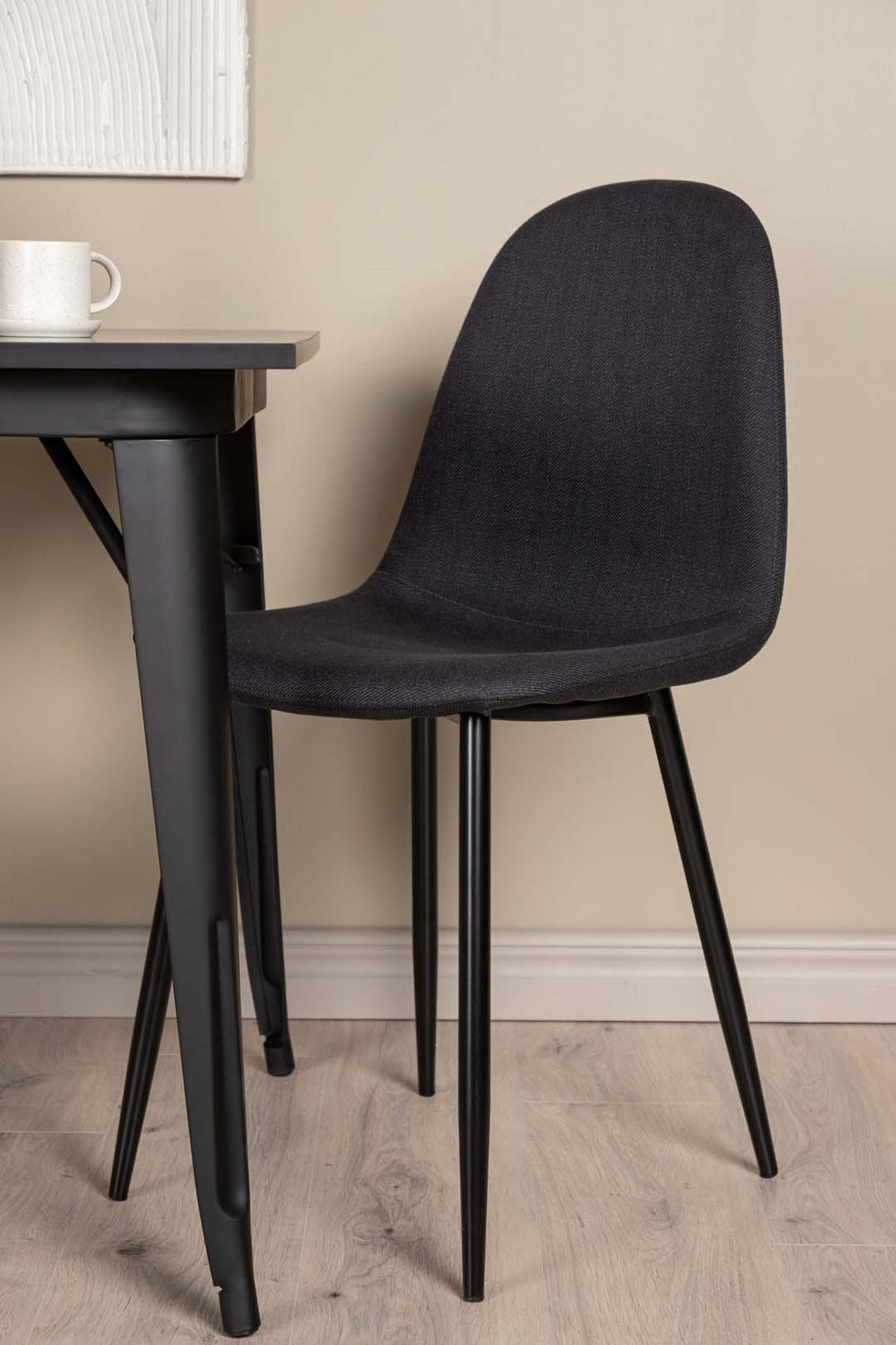 TISCHGRUPPE Schwarz - Schwarz, Holzwerkstoff (80/75/80cm) - ebuy24