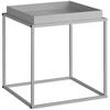 BEISTELLTISCH Cambridge,40 x 40 x 44 cm,grau - Grau, Metall (40/40/44cm) - tectake