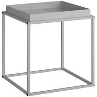 BEISTELLTISCH Cambridge,40 x 40 x 44 cm,grau - Grau, Metall (40/40/44cm) - tectake