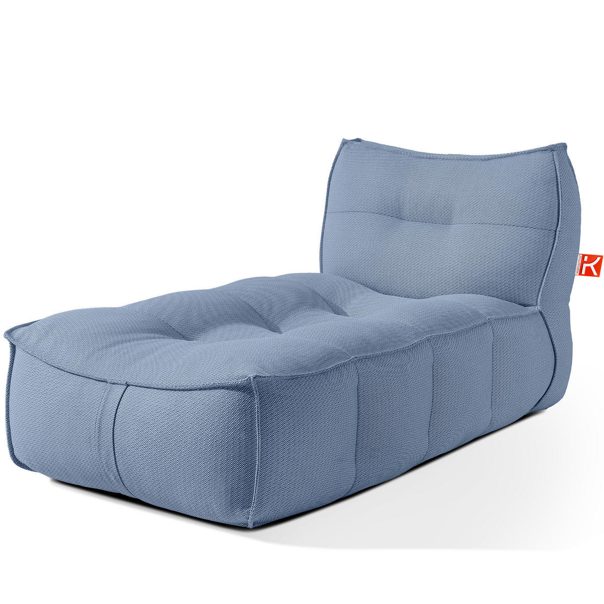 GARTENLIEGE LOVIA Sonnenliege 2-er Set, Marineblau/Weiß - Dunkelblau, Textil (90/82/174cm) - KONSIMO®