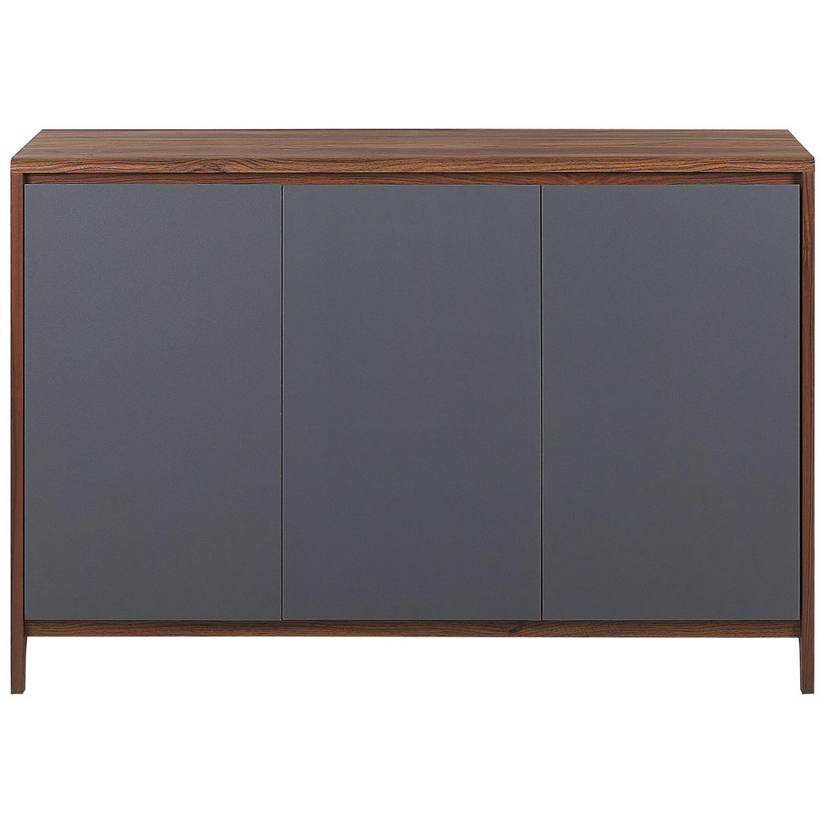 SKŘÍŇ Šedá Medfort - hnědá, kompozitní dřevo (118/81/40cm) - Beliani
