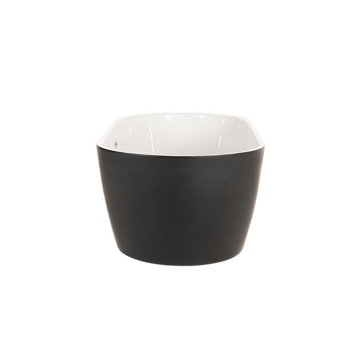 FREISTEHENDE BADEWANNE CODO - Schwarz - Schwarz, Keramik (170/58/80cm) - Home Deluxe