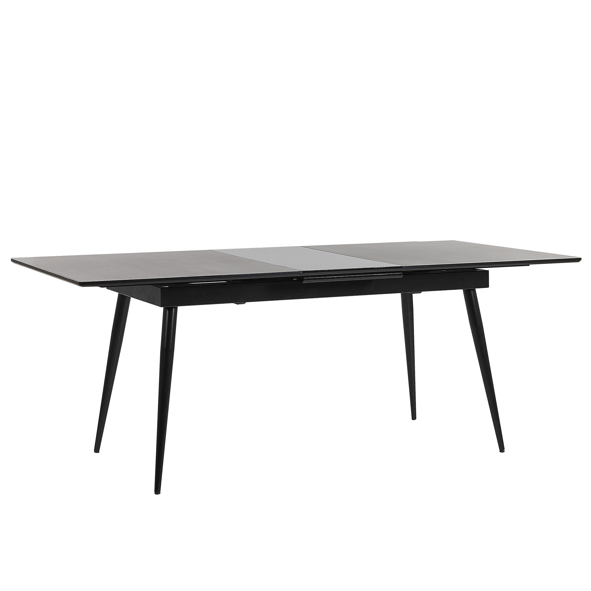Beliani JÍDELNÍ STŮL 160-200/90/76 cm Černý Obdélníkový Maldon
