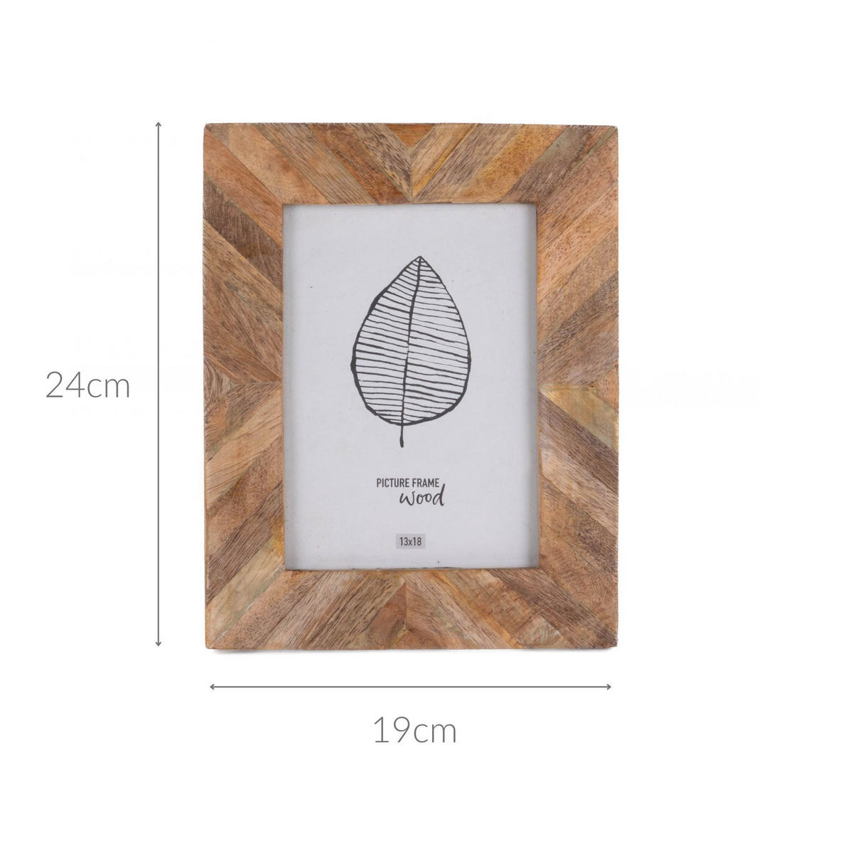 FOTORAHMEN Mangoholz 19/24 cm - Braun, Holz (19.2/24/1.3cm) - Home Styling Collection