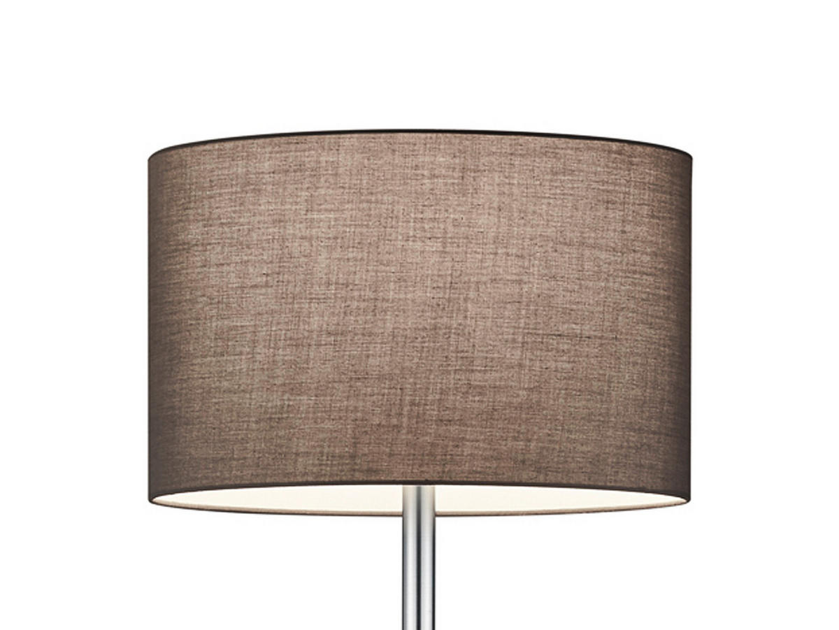 LED-STEHLAMPE Grau Höhe 170cm, mit Leselampe - Grau, Textil (40/40/170cm) - meineWunschleuchte