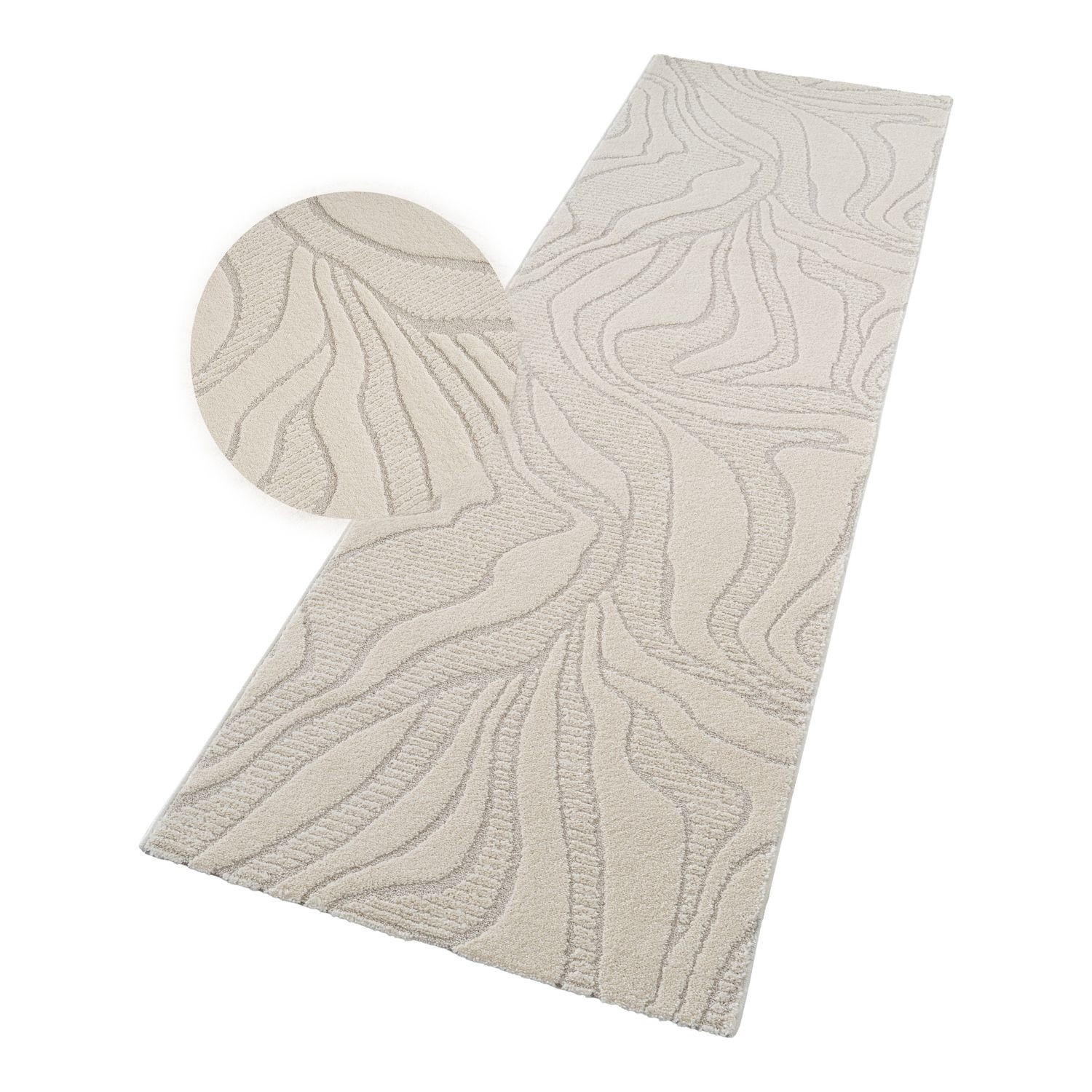 FLACHWEBETEPPICH Boho Creme 80 x 150 cm - Creme, Kunststoff (80/150cm) - TT Home