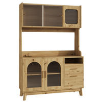 BUFFETSCHRANK DE-38607 120/40/178 cm Acrylglasfront Holz - Naturfarben, Holzwerkstoff (120/178/40cm) - ComfortXL