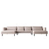 ECKSOFA DANI In U-Form Stilvolles Stoff Verita Beige - Beige, Holz/Textil (174/391cm) - Kaiser Möbel
