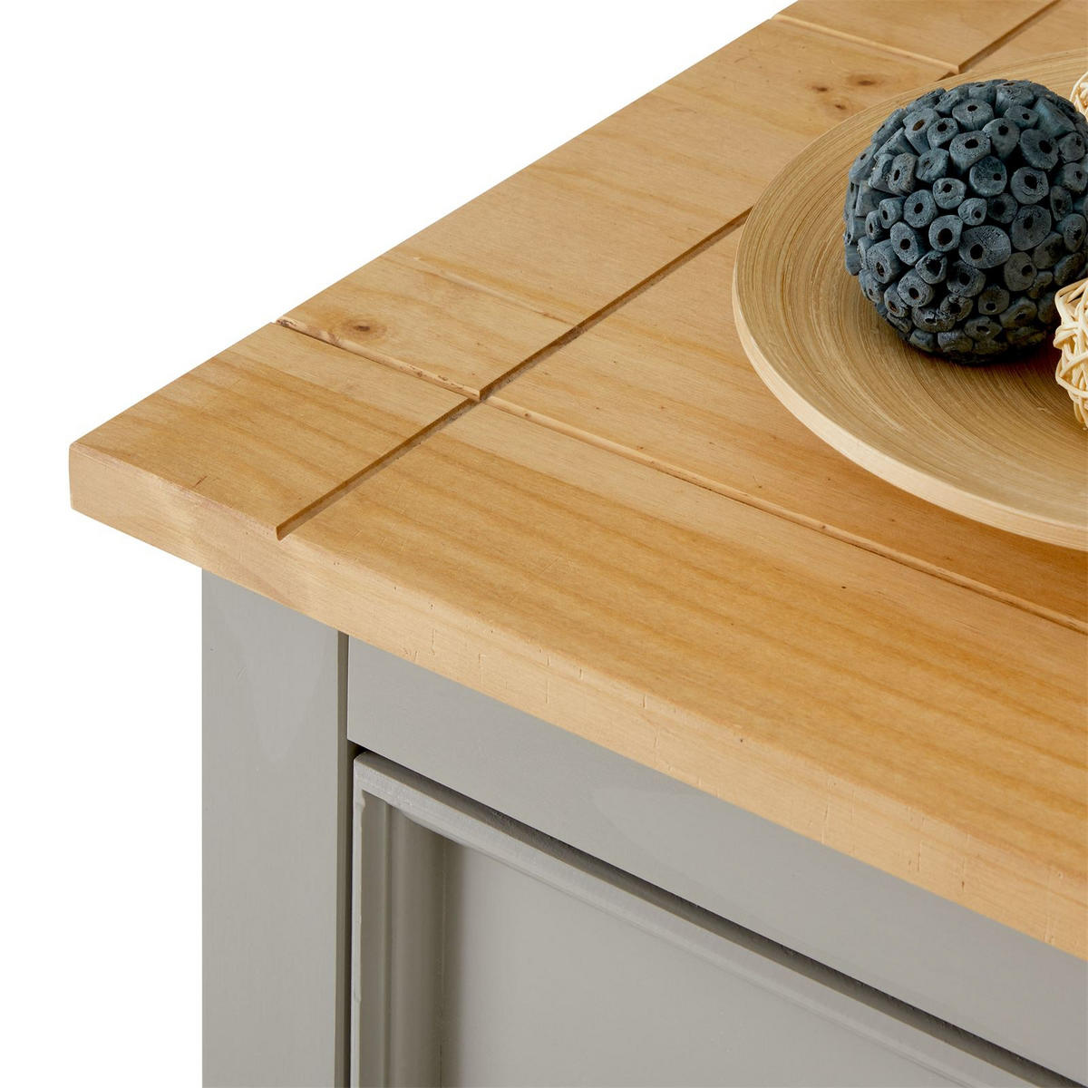 KOMMODE TEQUILA - Braun/Grau, Holz (88/86/44cm) - IDIMEX