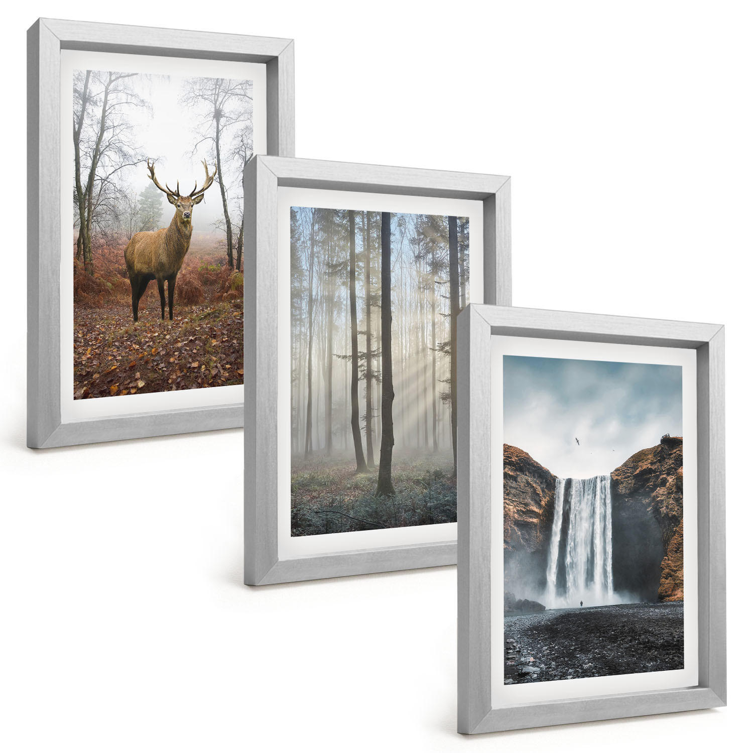 Tulup Bilder Silber 20x30 cm