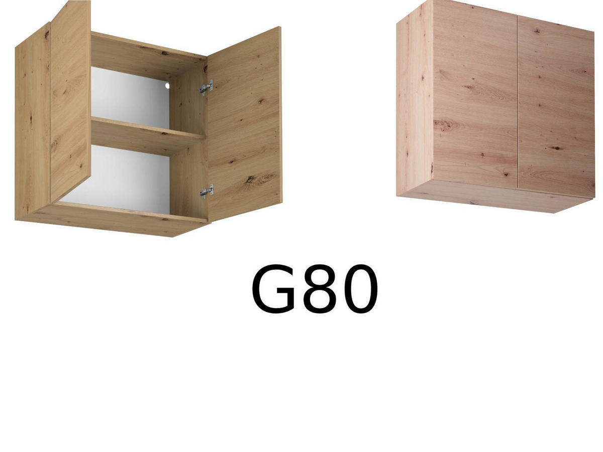 KÜCHENZEILE 400 cm - Langen KL9-M400 in Artisan Eiche - Eiche Artisan, Holz (400/248/58cm)