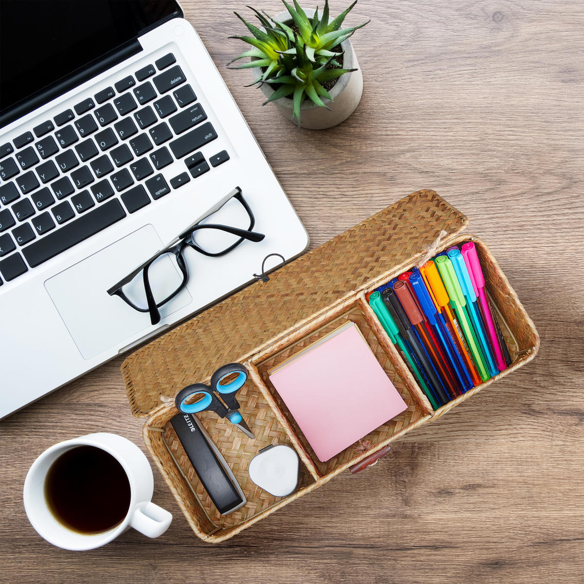 AUFBEWAHRUNGSBOX - Hellbraun, Textil/Metall (33/11/12.5cm) - Relaxdays