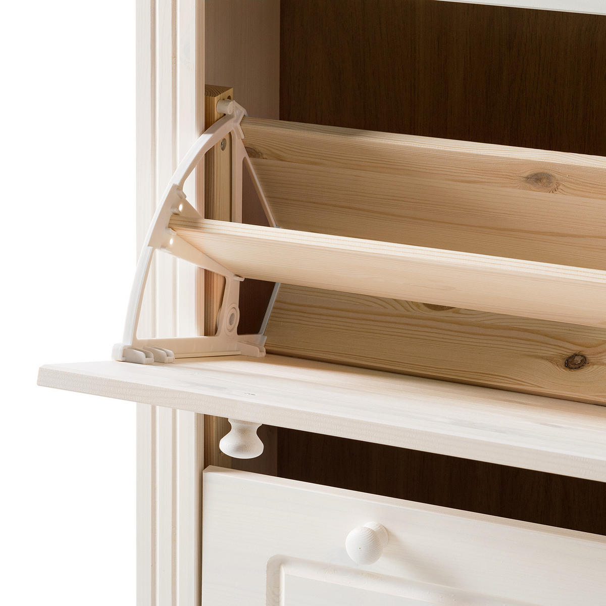 SCHUHKIPPER mit 2 Klappen - Kieferfarben, Holz (70/108/27cm) - home24