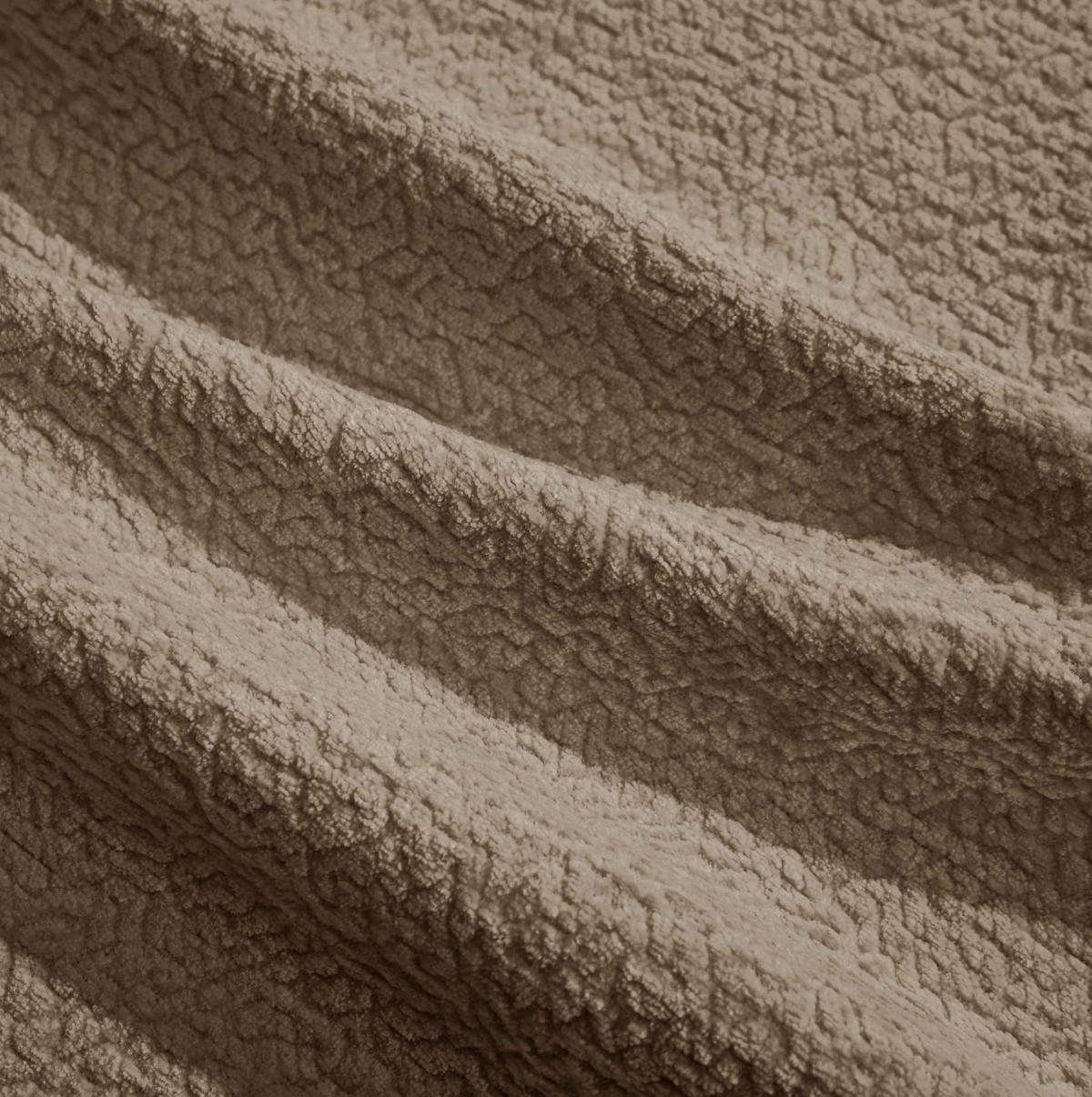 SOFA 190/149/90 cm in Braun aus Chenille mit modularer Flexibilität und Steppdesign - Braun, Textil (149/90/190cm) - Flora Grace