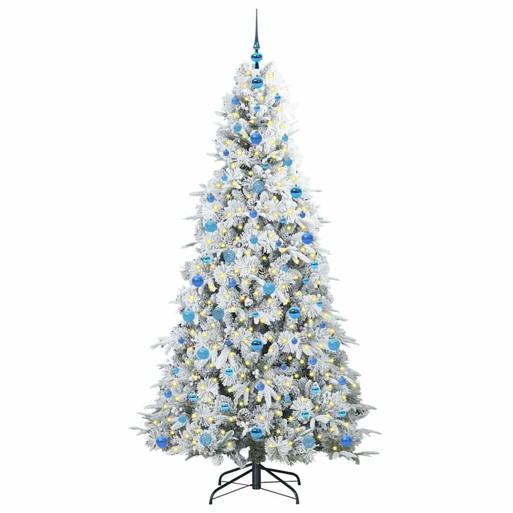 vidaXL Weihnachtsbaum Weiß 210 cm