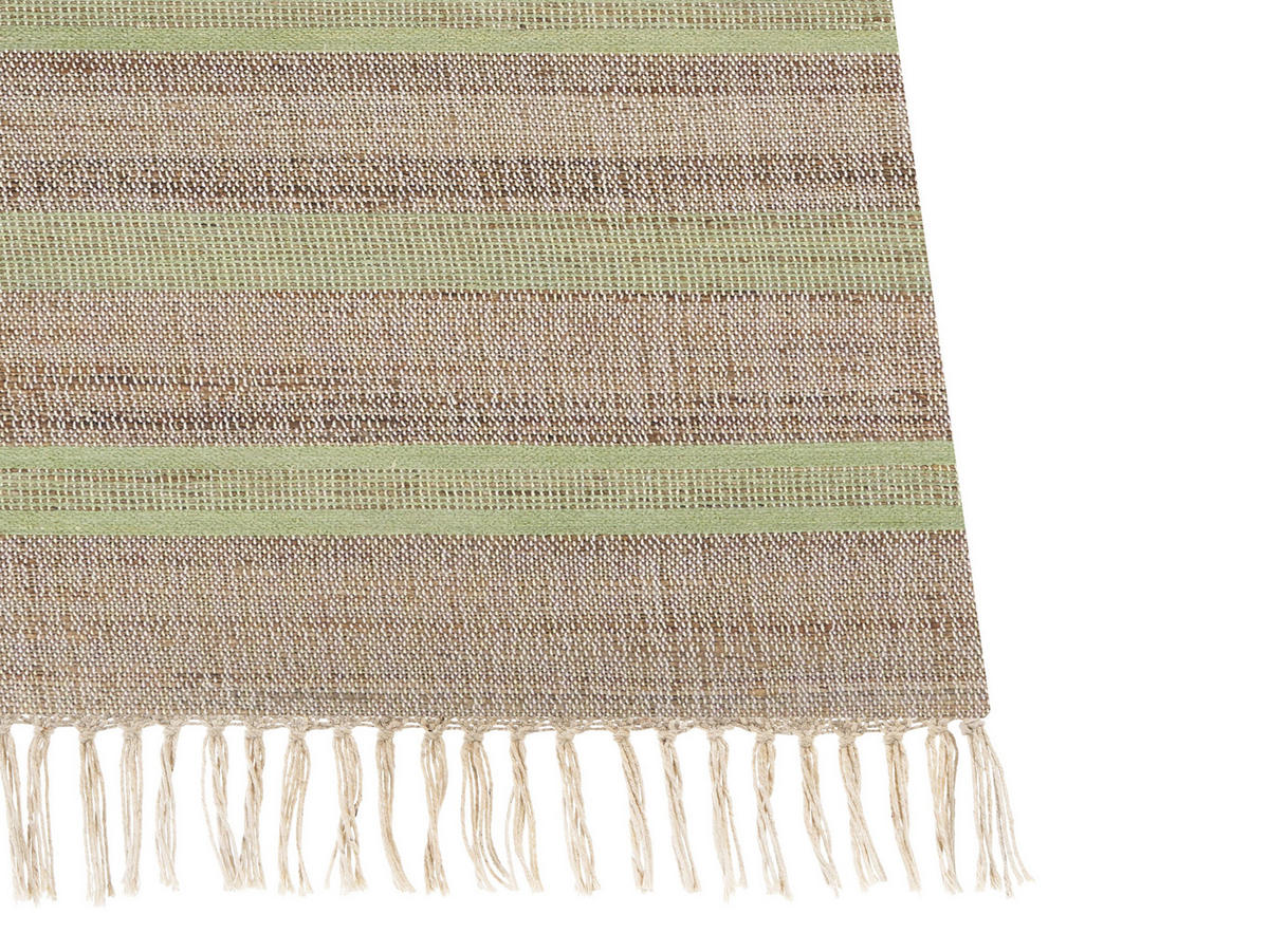 TEPPICH geflochten Talpur 230/160 cm - Beige, Naturmaterialien (160/230cm) - Beliani
