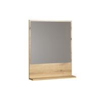 WANDSPIEGEL PureBliss Eiche Dekor - Eichefarben, Holzwerkstoff (60/74/14cm) - Trendteam