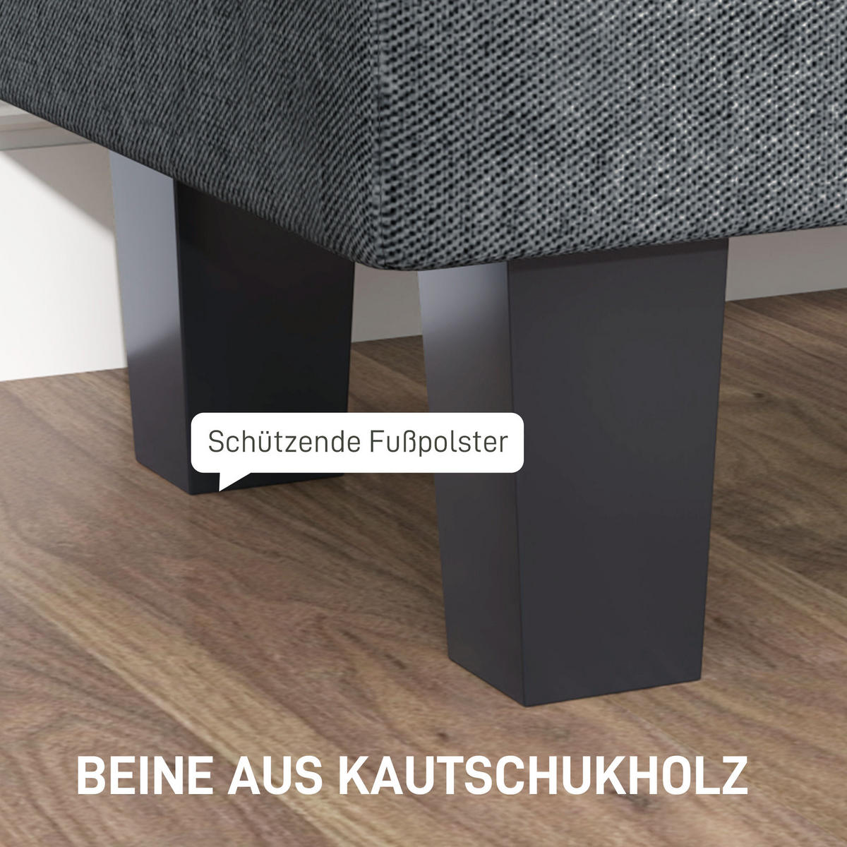 SITZBANK mit Stauraum, 138 x 40 x 45 cm, Dunkelgrau - Dunkelgrau, Textil (138/45/40cm) - HOMCOM
