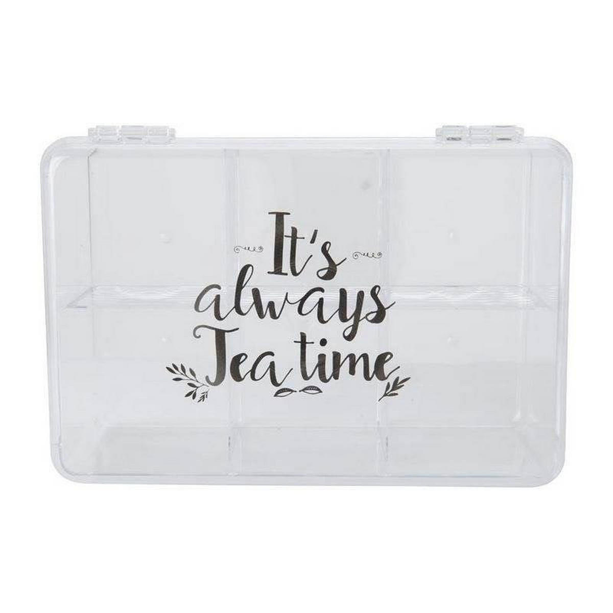 TEEDOSE 21,5 x 15 x 8,5 cm - Transparent, Kunststoff (21.5/8.5/15cm) - Excellent Houseware