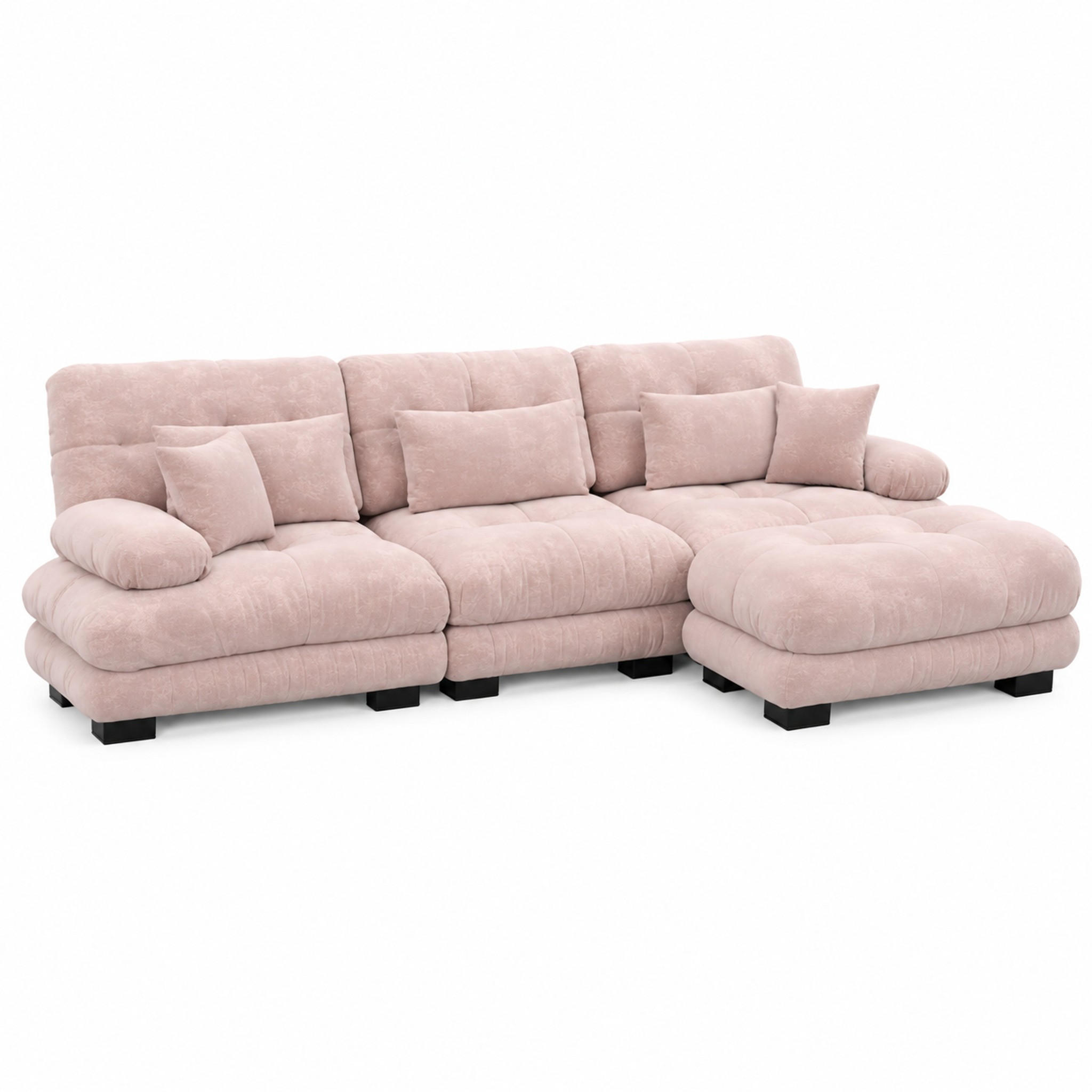 Meubliv Sofa Pink 313.1x145 cm