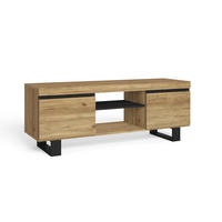 LOWBOARD eiche, schwarz, 140/40/53cm - Eichefarben/Schwarz, Holzwerkstoff (140/53/40cm) - Skraut Home