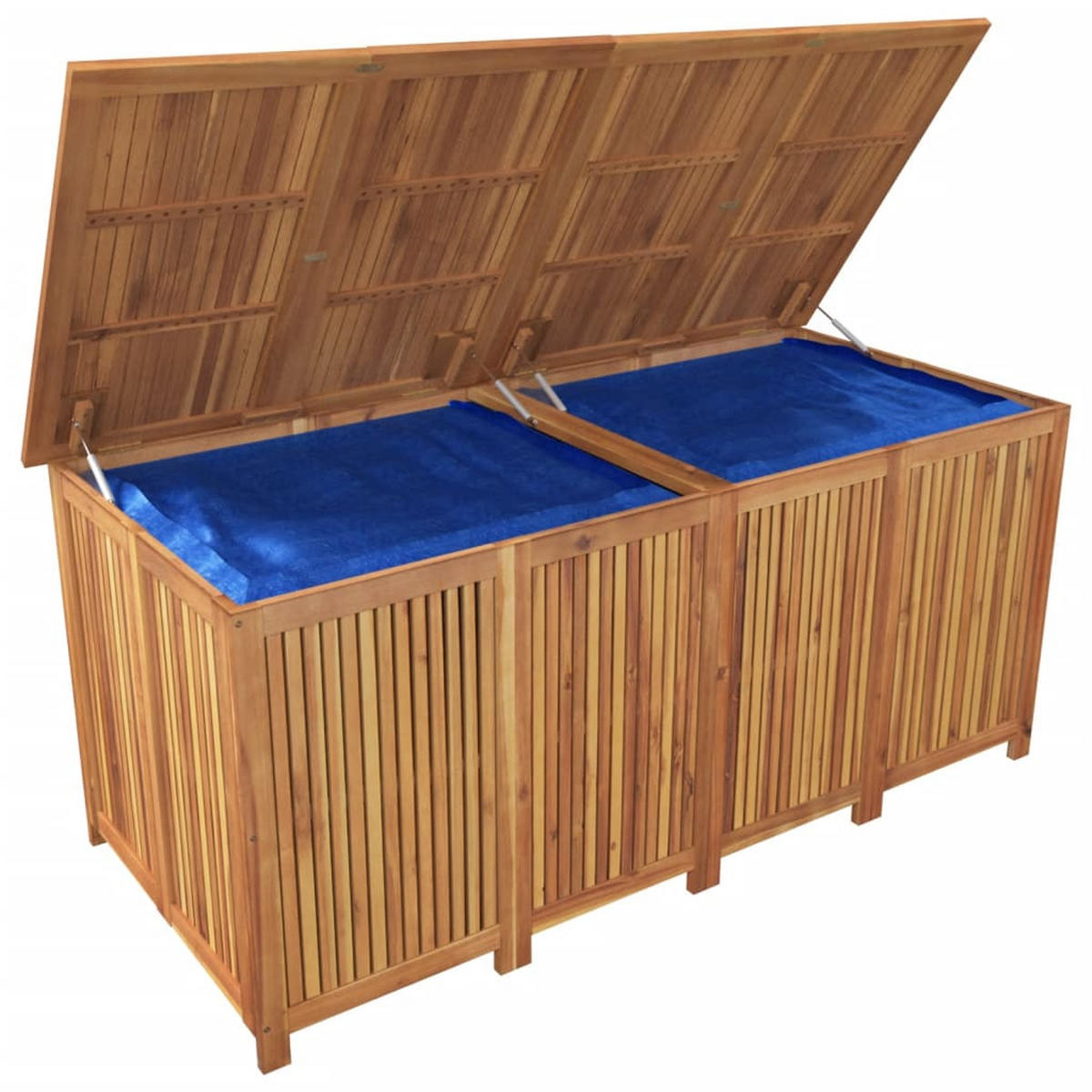 GARTENBOX 175x80x75 cm Massivholz Akazie - Braun, Holz (175/75/80cm) - furnicato