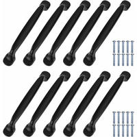 MÖBELGRIFF 20er-Set 96 mm Aluminium - Schwarz, Metall (1.8/1.8/13cm)