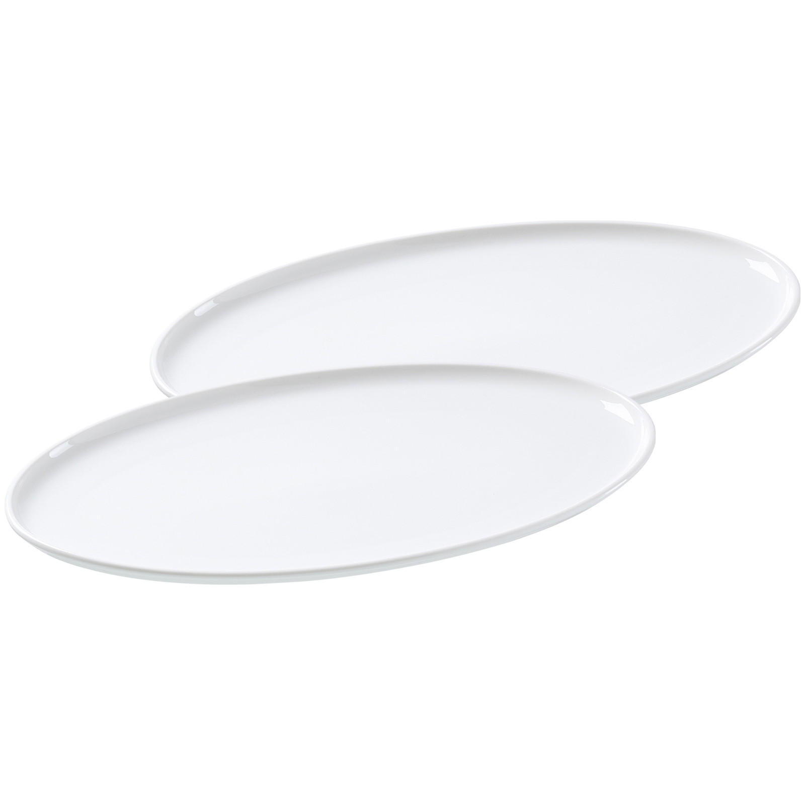 SERVIERPLATTEN Skagen weiß 30 x 17,5 cm 2er Set - Weiß, Keramik (17.5/2/30cm) - Ritzenhoff Breker