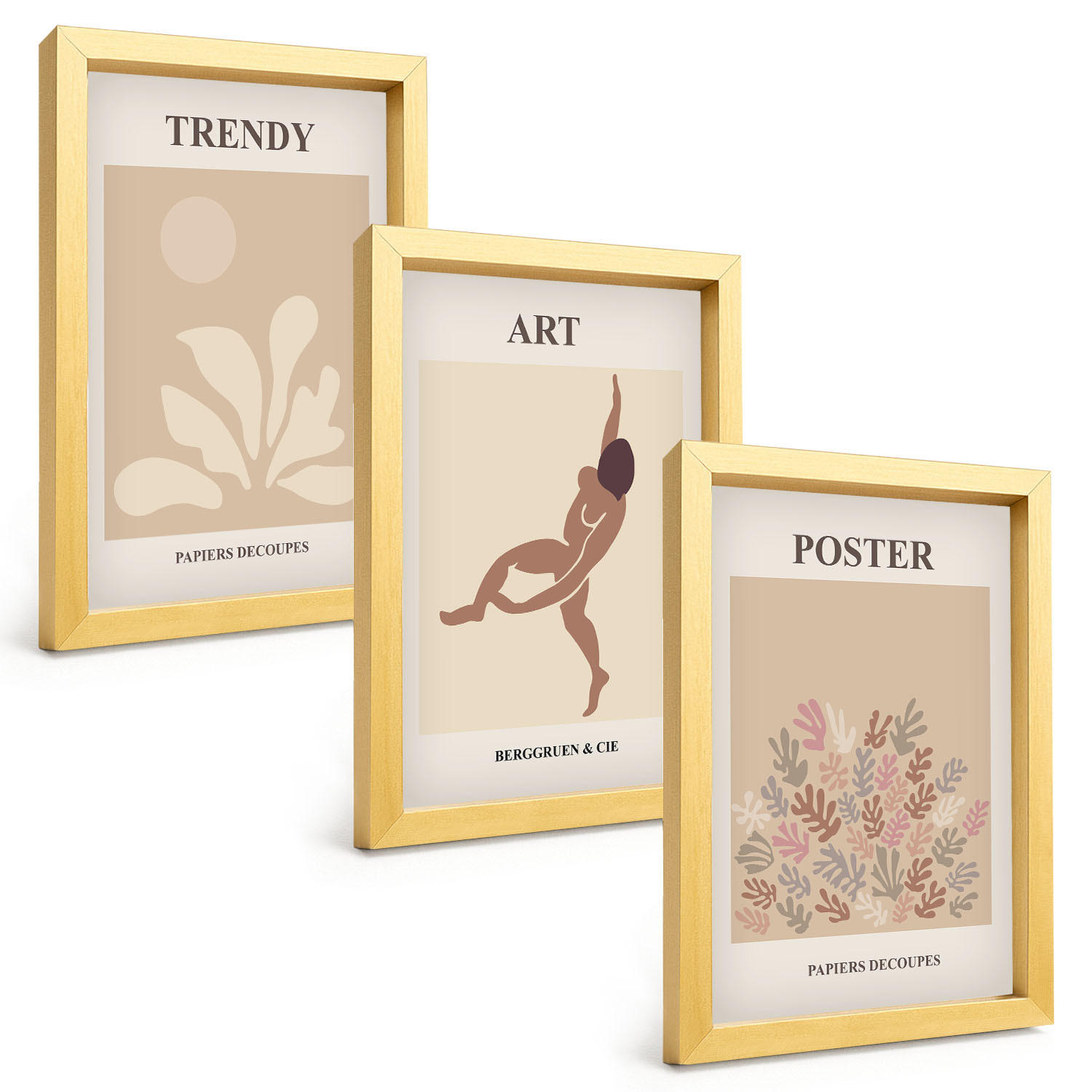 Tulup Bilder Gold 20x30 cm