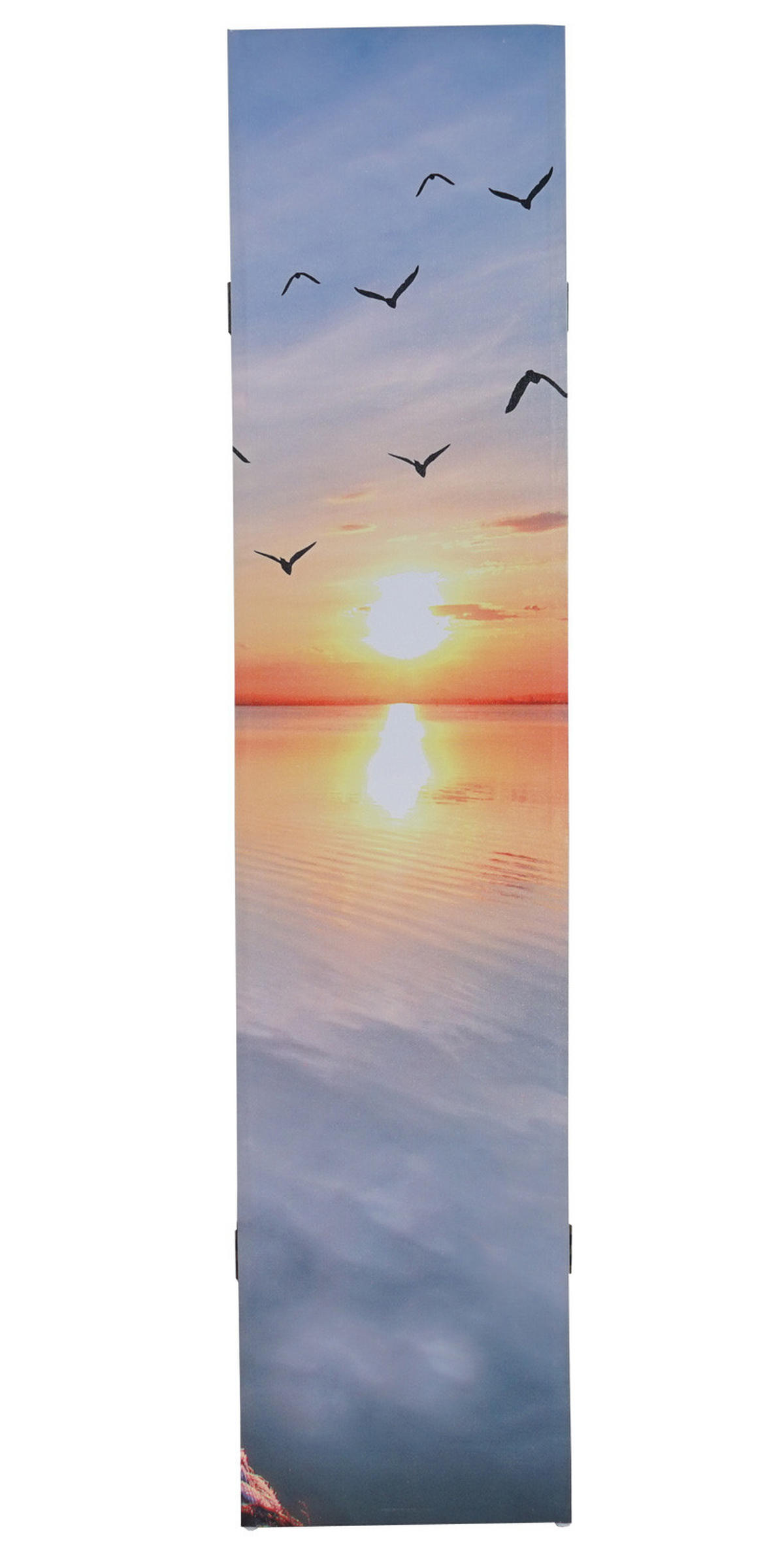 FOTO-PARAVENT Blau, Weiß - Blau/Weiß, Holz (160/180/2cm) - MCW