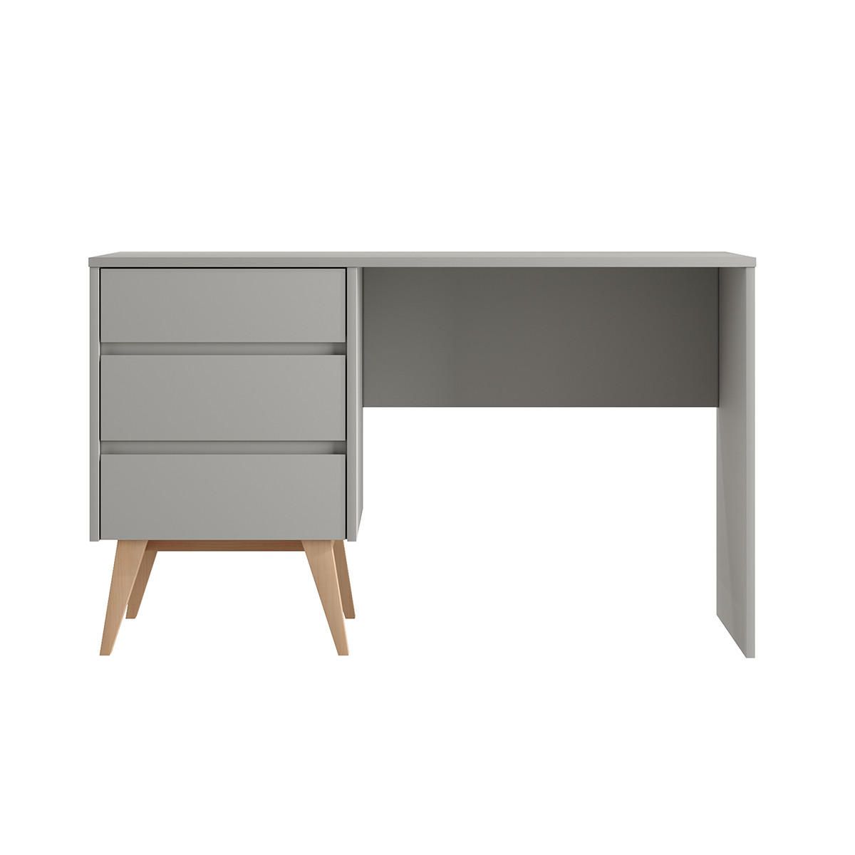 PSACÍ STŮL Swing Šedá a dřevo - šedá, kompozitní dřevo (62/125/75cm) - Petits-meubles