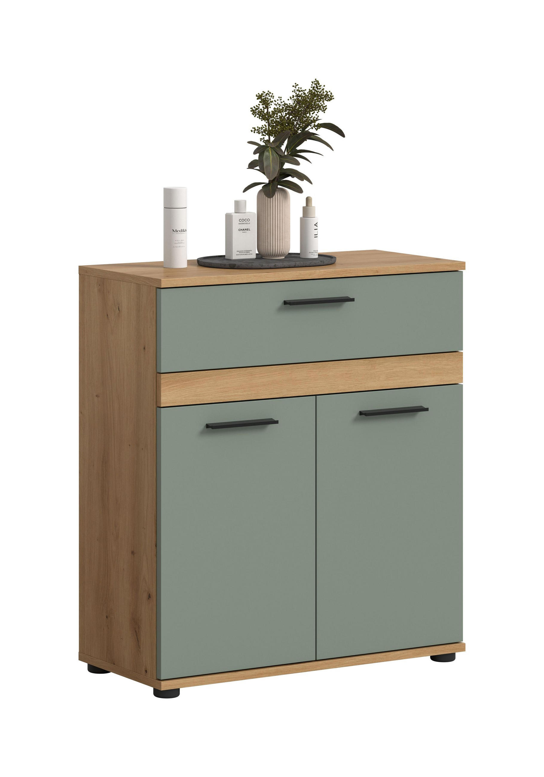 Homes & Jones Midischrank Eiche Artisan 70x79x31 cm