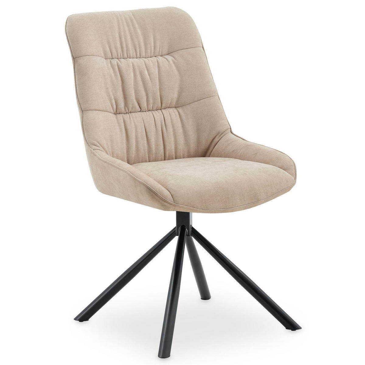 ESSZIMMERSTÜHLE LIBRA 2er-Set beige - Beige, Textil (50/90/60cm) - IDIMEX