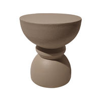 BEISTELLTISCH Mokkabraun 35/35/42,5 cm - Braun, Stein (36/36/42.5cm) - Mobili Rebecca