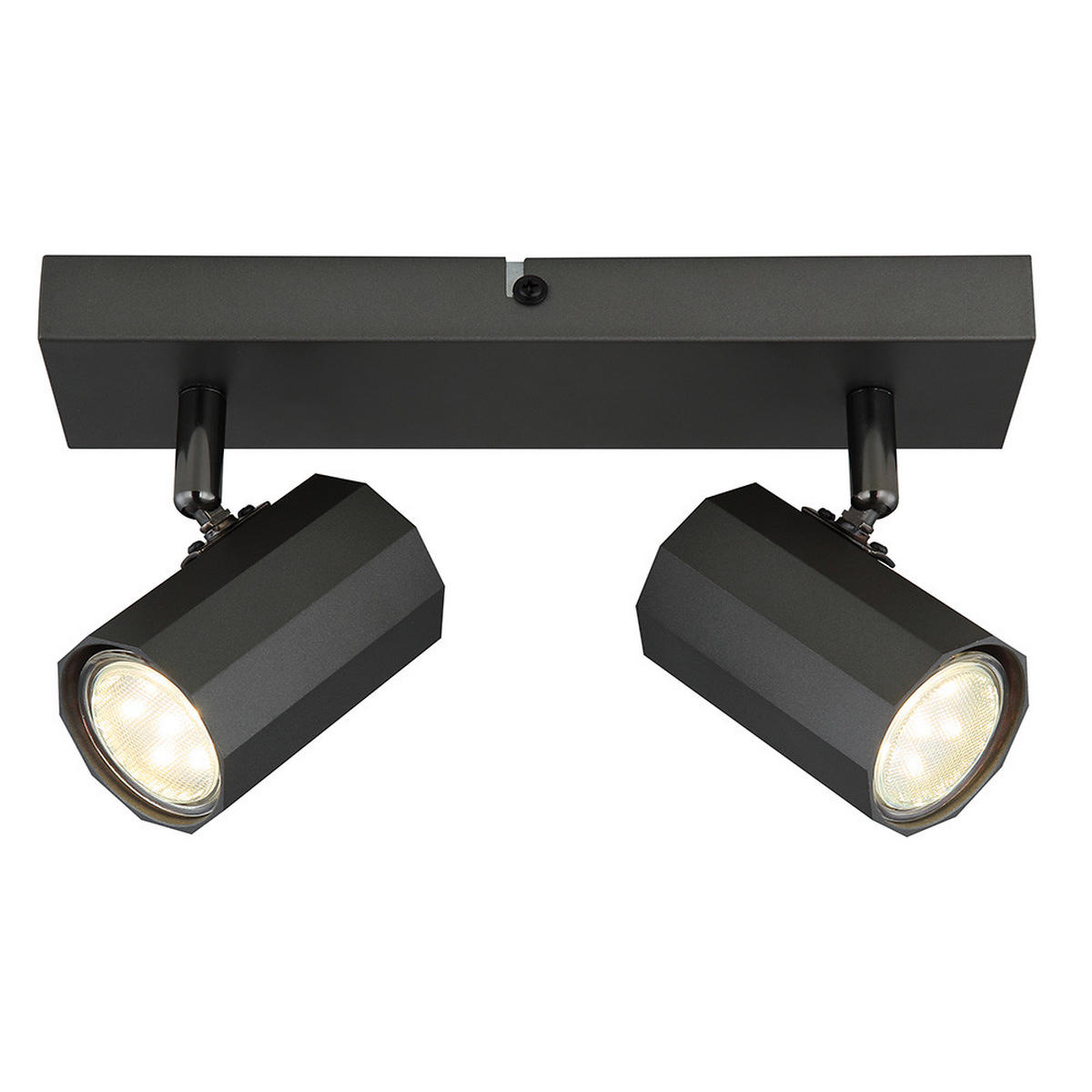 DECKENLEUCHTE Metall anthrazit JAMES - Anthrazit, Metall (26/6/14.5cm) - Globo Lighting