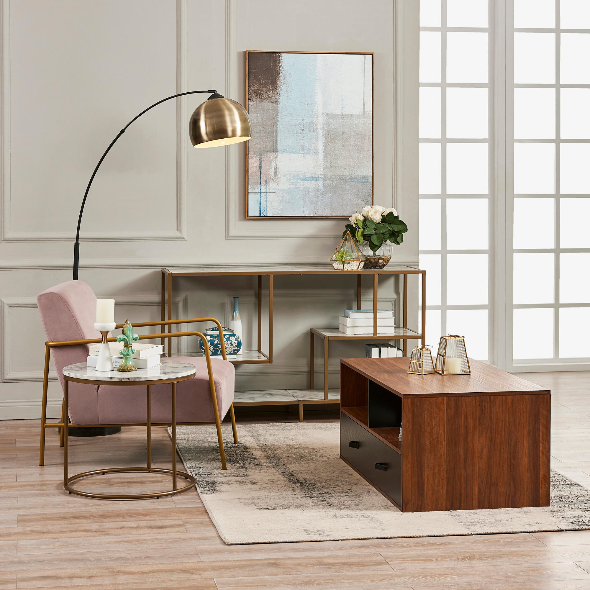 COUCHTISCH Bräunen - Braun, Holzwerkstoff (45.7/60.3/45.7cm) - Teamson Home