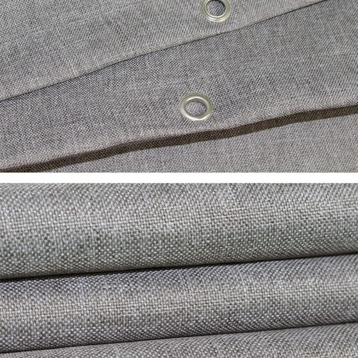 DUSCHVORHANG Polyester 100/180 cm Wasserabweisend Knitterfrei - Grau, Kunststoff (100/180cm) - MCBOSON