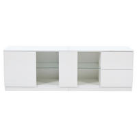 TV-LOWBOARD Gloss Weiß 160/40/52 cm - Weiß, Holzwerkstoff (160/52/40cm) - PANGIVO