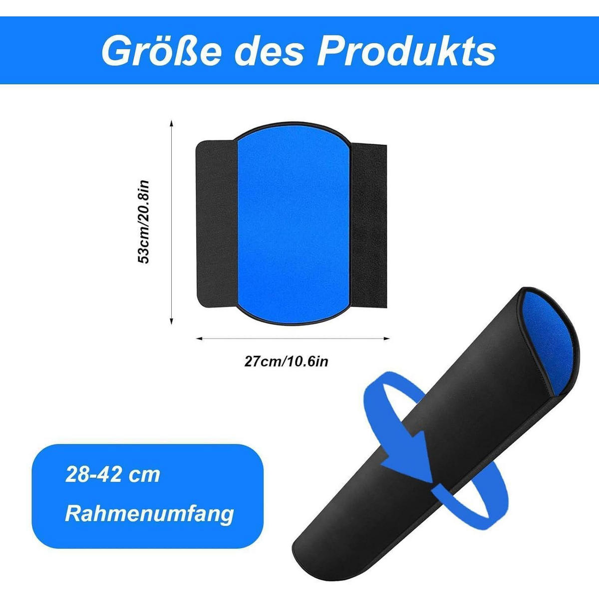 E Bike Akku Schutzhülle Neopren 28-45 cm Umfang - Multicolor, Kunststoff (3.8/20/30cm)