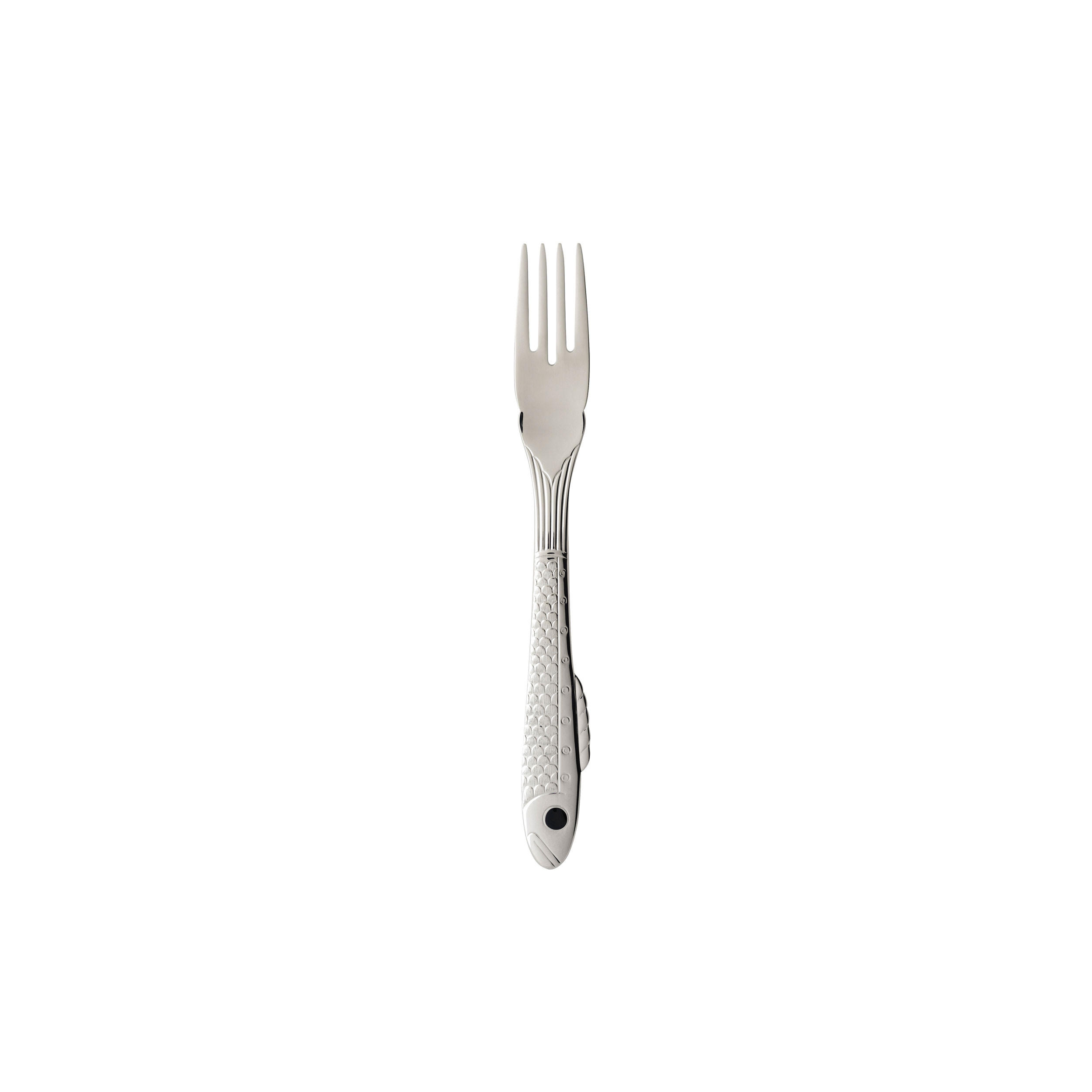 FISCHGABEL Nobel, 18/8 Edelstahl, 18.8 cm - Silberfarben, Metall - GENSE