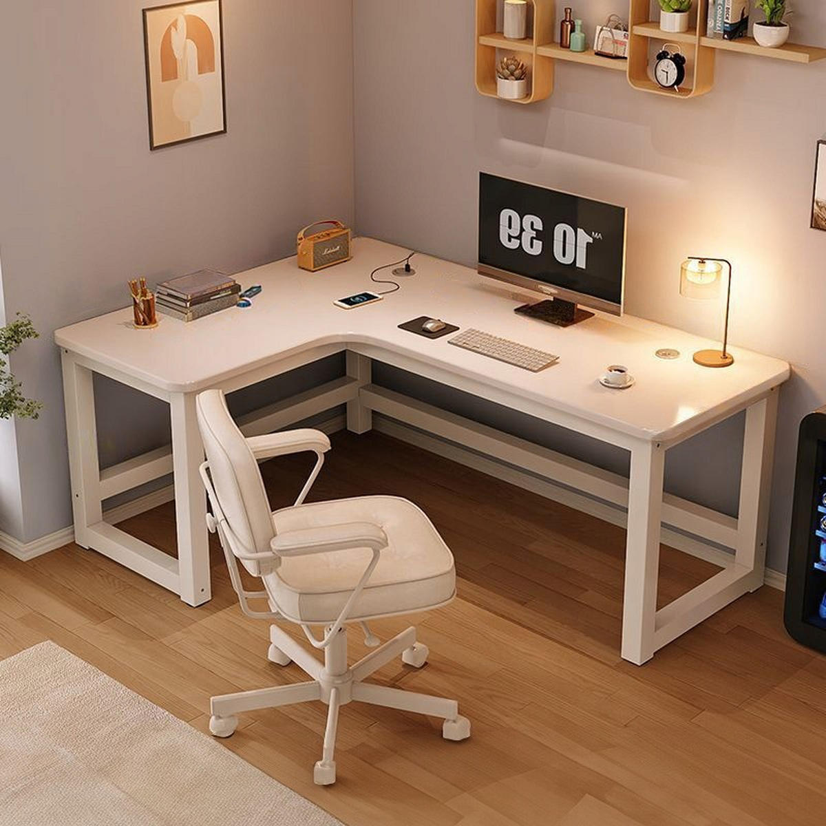 SCHREIBTISCH, weiß 120/60/74 cm - Weiß, Holzwerkstoff (67/115/14cm)